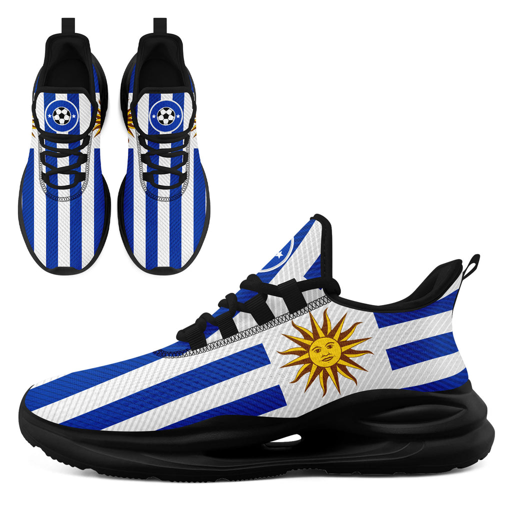 Custom Uruguay 2026 World Cup Sneakers DIY Country Flag Running Shoes Lightweight Sport Shoes Gift for Football Fans Personalized Team Name and Logo FN079-F009082-4
