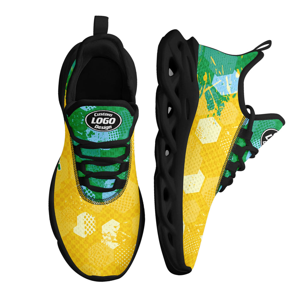 Custom 2026 World Cup Brazil Sneakers DIY Country Flag Running Shoes Lightweight Sport Shoes Gift for Football Fans Personalized Team Name and Logo FN003-F027085-3
