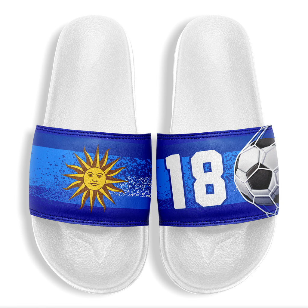 Custom Uruguay 2026 World Cup Sneakers DIY Country Flag Running Shoes Lightweight Sport Shoes Gift for Football Fans Personalized Team Name and Logo FN056-F009113-5