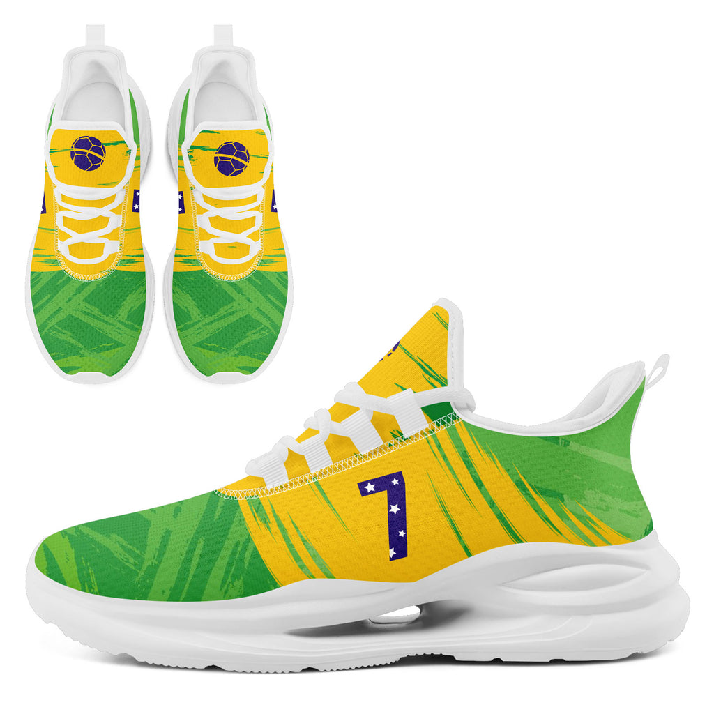 Custom 2026 World Cup Brazil Sneakers DIY Country Flag Running Shoes Lightweight Sport Shoes Gift for Football Fans Personalized Team Name and Logo FN079-F027080-3