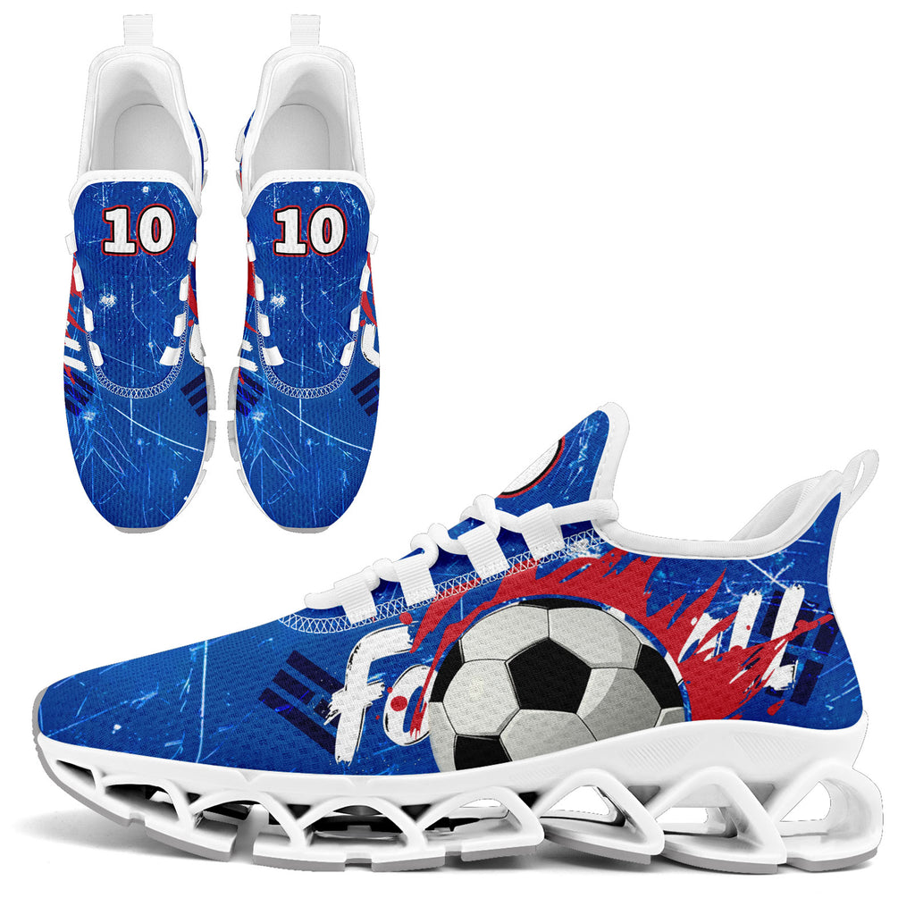 Custom South Korea 2026 World Cup Sneakers DIY Country Flag Running Shoes Lightweight Sport Shoes Gift for Football Fans Personalized Team Name and Logo FN003XD-F009063-3