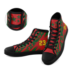 Custom Morocco 2026 World Cup Sneakers DIY Country Flag Running Shoes Lightweight Sport Shoes Gift for Football Fans Personalized Team Name and Logo FN024-F009121-1