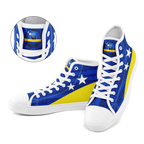 Custom Curaçao 2026 World Cup Sneakers DIY Country Flag Running Shoes Lightweight Sport Shoes Gift for Football Fans Personalized Team Name and Logo FN024-F009098-2
