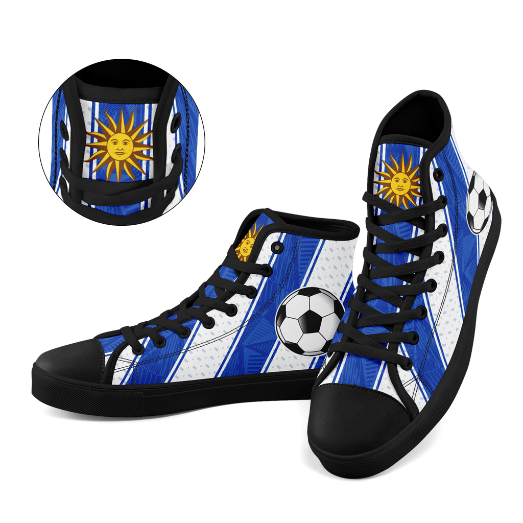 Custom Uruguay 2026 World Cup Sneakers DIY Country Flag Running Shoes Lightweight Sport Shoes Gift for Football Fans Personalized Team Name and Logo FN024-F009089-3