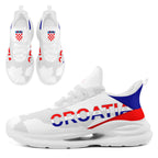 Custom Croatia 2026 World Cup Sneakers DIY Country Flag Running Shoes Lightweight Sport Shoes Gift for Football Fans Personalized Team Name and Logo FN079-F009105-1