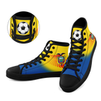 Custom Ecuador 2026 World Cup Sneakers DIY Country Flag Running Shoes Lightweight Sport Shoes Gift for Football Fans Personalized Team Name and Logo FN024-F009099-2