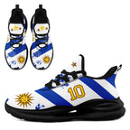 Custom Uruguay 2026 World Cup Sneakers DIY Country Flag Running Shoes Lightweight Sport Shoes Gift for Football Fans Personalized Team Name and Logo FN079-F009123-8