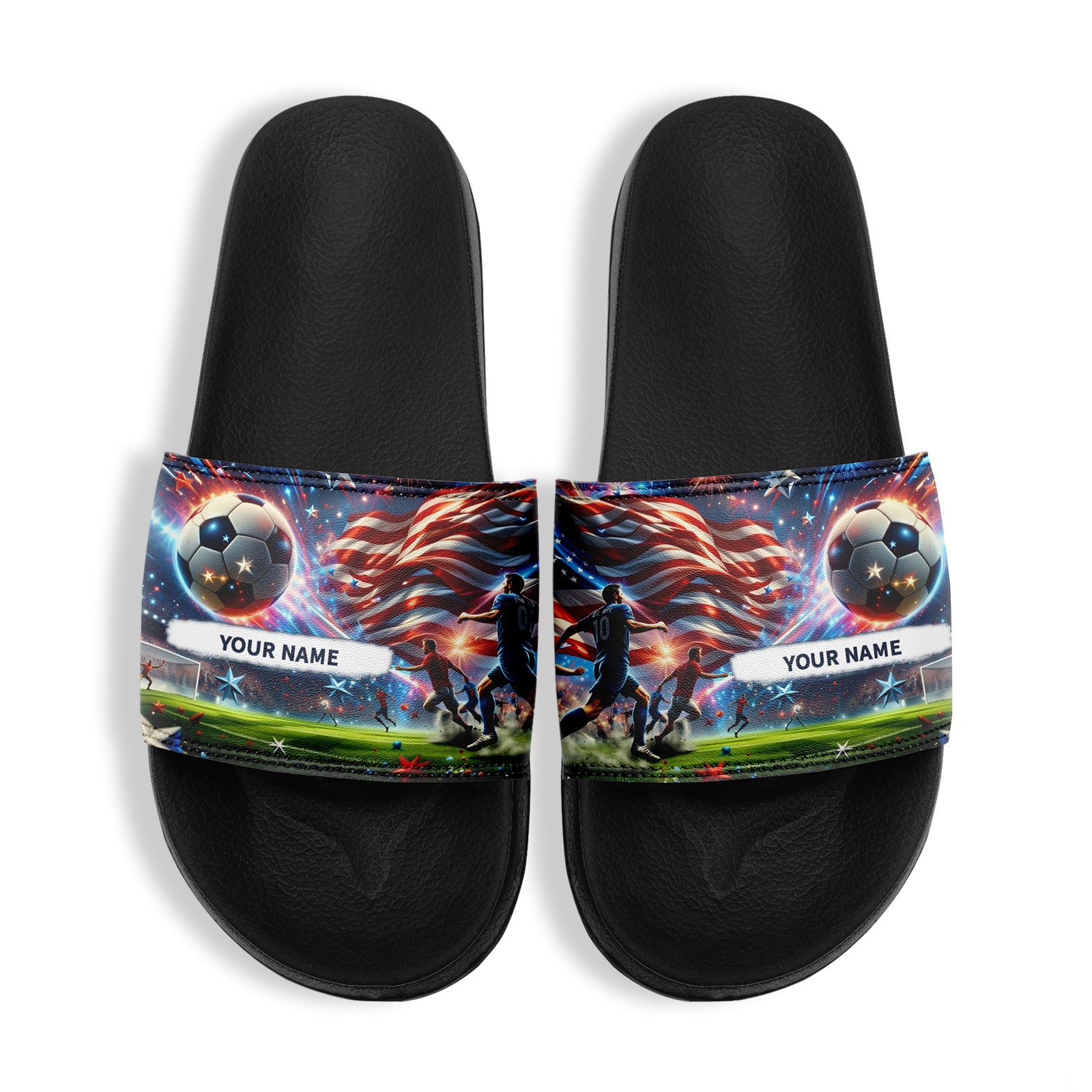 Custom 2026 World Cup United States Sneakers DIY Country Flag Running Shoes Lightweight Sport Shoes Gift for Football Fans Personalized Team Name and Logo FN056-F027060-2