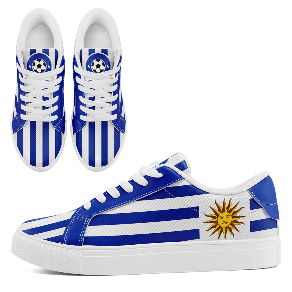 Custom Uruguay 2026 World Cup Sneakers DIY Country Flag Running Shoes Lightweight Sport Shoes Gift for Football Fans Personalized Team Name and Logo FN023-F009096-4