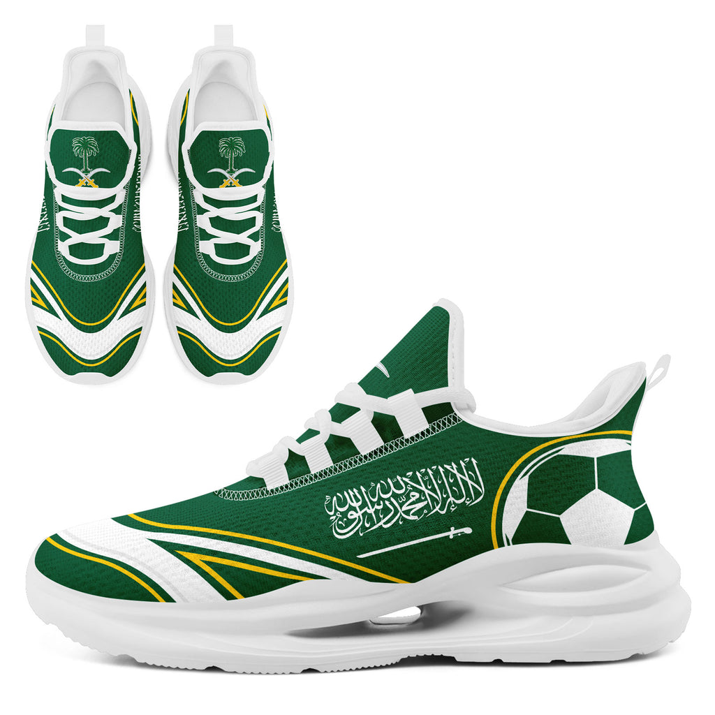 Custom Saudi Arabia 2026 World Cup Sneakers DIY Country Flag Running Shoes Lightweight Sport Shoes Gift for Football Fans Personalized Team Name and Logo FN079-F009093-4
