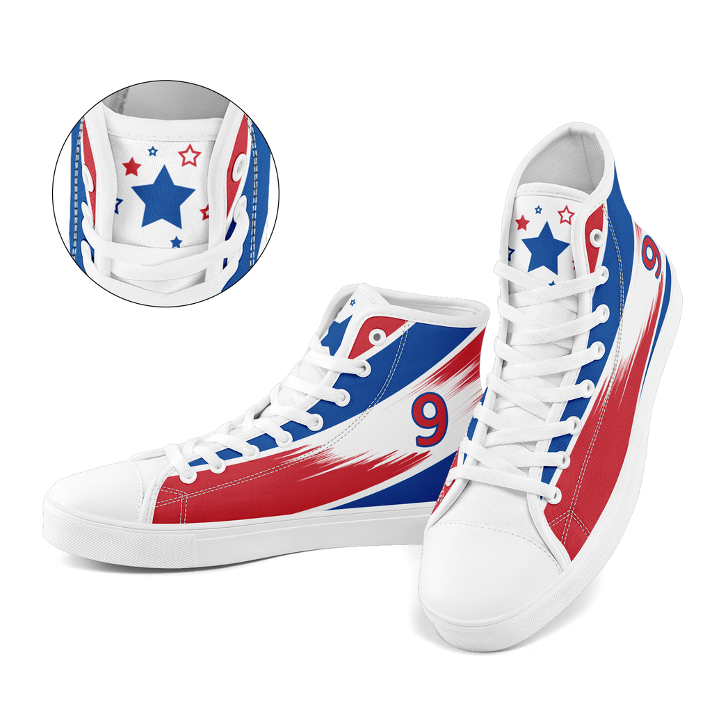 Custom South Korea 2026 World Cup Sneakers DIY Country Flag Running Shoes Lightweight Sport Shoes Gift for Football Fans Personalized Team Name and Logo FN024-F009120-10