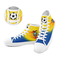 Custom Ecuador 2026 World Cup Sneakers DIY Country Flag Running Shoes Lightweight Sport Shoes Gift for Football Fans Personalized Team Name and Logo FN024-F009099-2