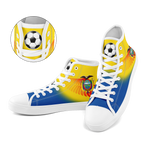 Custom Ecuador 2026 World Cup Sneakers DIY Country Flag Running Shoes Lightweight Sport Shoes Gift for Football Fans Personalized Team Name and Logo FN024-F009099-2