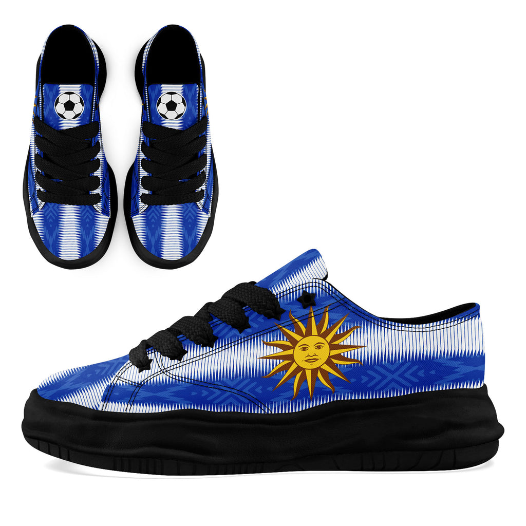 Custom Uruguay 2026 World Cup Sneakers DIY Country Flag Running Shoes Lightweight Sport Shoes Gift for Football Fans Personalized Team Name and Logo FN038-F009112-1