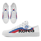 Custom South Korea 2026 World Cup Sneakers DIY Country Flag Running Shoes Lightweight Sport Shoes Gift for Football Fans Personalized Team Name and Logo FN027-F009081-3