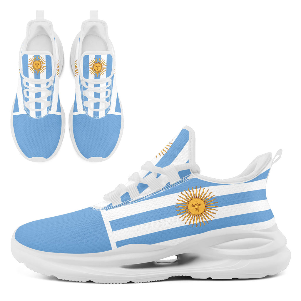 Custom 2026 World Cup Argentina Sneakers DIY Country Flag Running Shoes Lightweight Sport Shoes Gift for Football Fans Personalized Team Name and Logo FN079-F027048-2