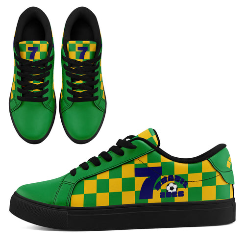 Custom 2026 World Cup Brazil Sneakers DIY Country Flag Running Shoes Lightweight Sport Shoes Gift for Football Fans Personalized Team Name and Logo FN023-F027052-4