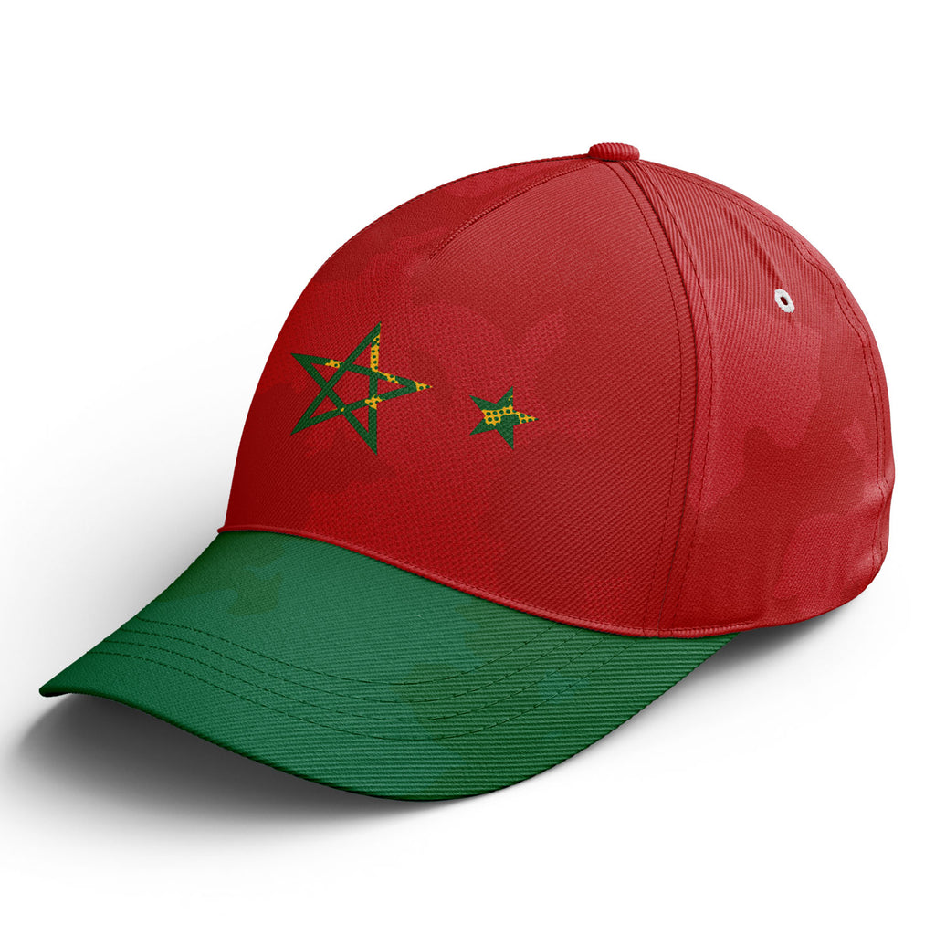 Personalized 2026 Morocco Soccer Fan Hat - Add Your Name & Design Custom 2026 Football Tournament Hat YW061-F009128-3
