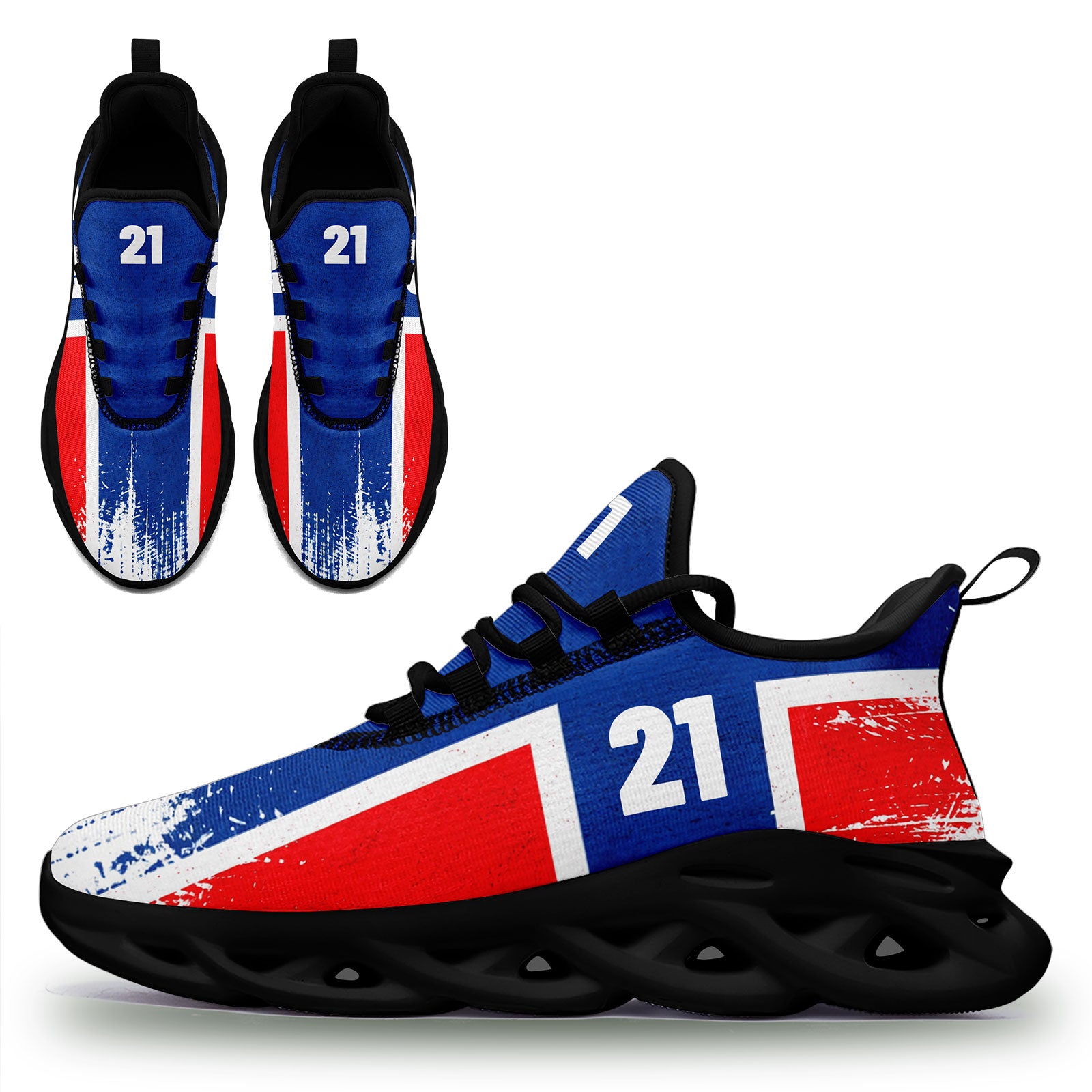 Custom 2026 World Cup Norway Sneakers DIY Country Flag Running Shoes Lightweight Sport Shoes Gift for Football Fans Personalized Team Name and Logo FN003-F027078-9