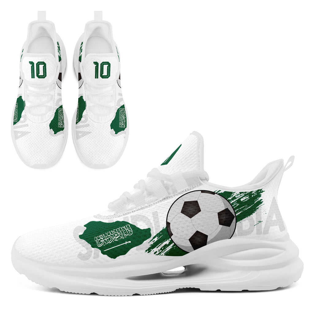 Custom Saudi Arabia 2026 World Cup Sneakers DIY Country Flag Running Shoes Lightweight Sport Shoes Gift for Football Fans Personalized Team Name and Logo FN079-F009093-5