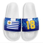 Custom Uruguay 2026 World Cup Sneakers DIY Country Flag Running Shoes Lightweight Sport Shoes Gift for Football Fans Personalized Team Name and Logo FN056-F009113-2