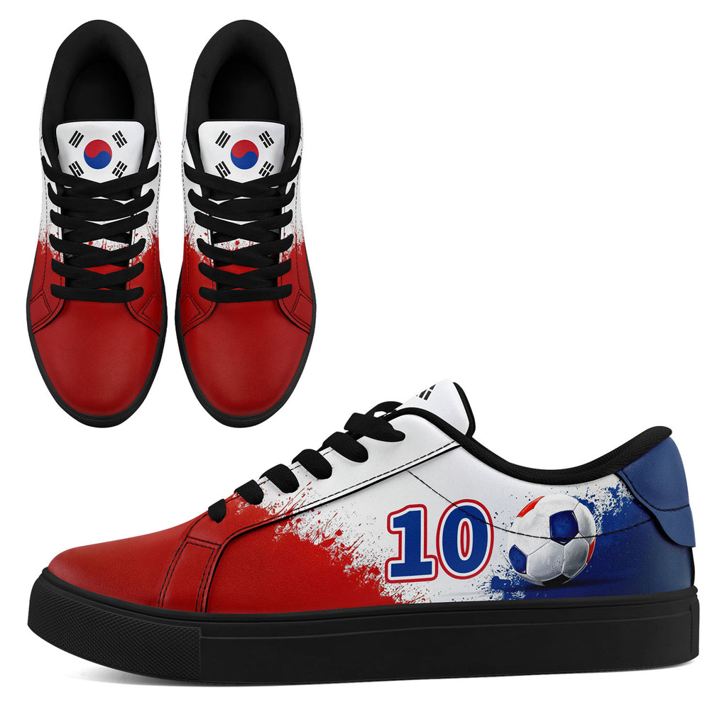 Custom South Korea 2026 World Cup Sneakers DIY Country Flag Running Shoes Lightweight Sport Shoes Gift for Football Fans Personalized Team Name and Logo FN023-F009080-4