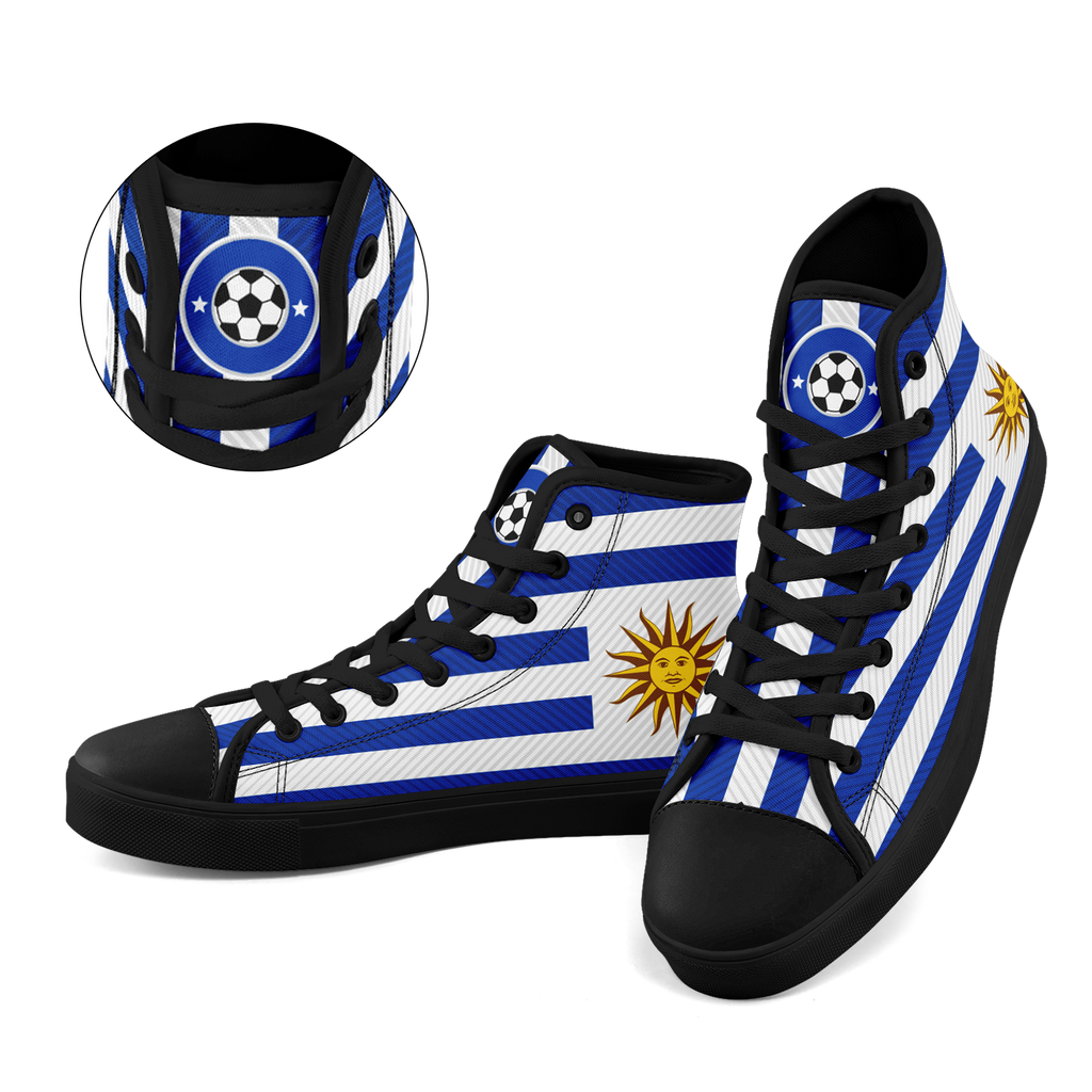 Custom Uruguay 2026 World Cup Sneakers DIY Country Flag Running Shoes Lightweight Sport Shoes Gift for Football Fans Personalized Team Name and Logo FN024-F009089-4