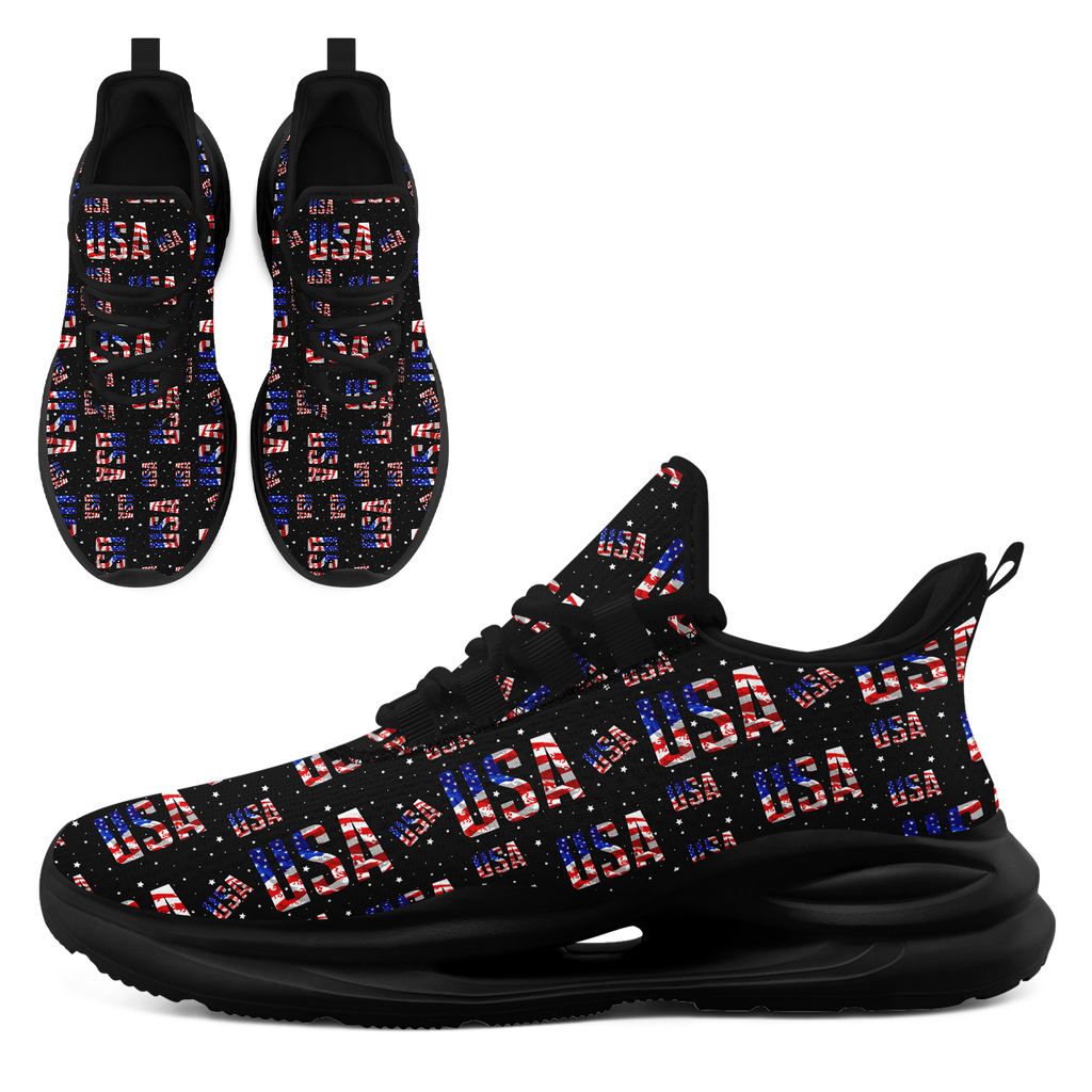 Custom United States 2026 World Cup Sneakers DIY Country Flag Running Shoes Lightweight Sport Shoes Gift for Football Fans Personalized Team Name and Logo FN079-F018033-5