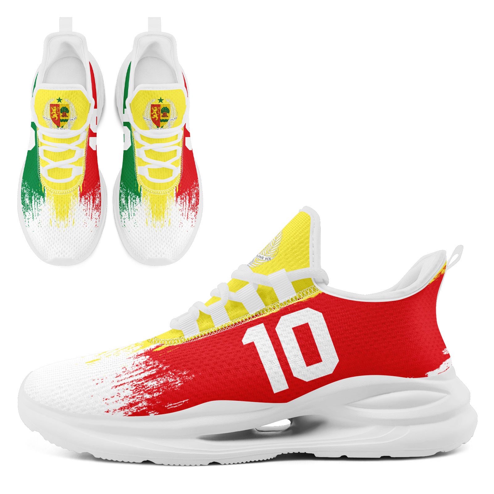 Custom Senegal 2026 World Cup Sneakers DIY Country Flag Running Shoes Lightweight Sport Shoes Gift for Football Fans Personalized Team Name and Logo FN079-F009079-2