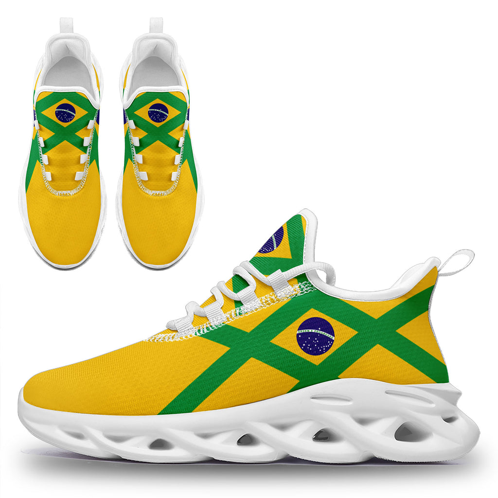Custom 2026 World Cup Brazil Sneakers DIY Country Flag Running Shoes Lightweight Sport Shoes Gift for Football Fans Personalized Team Name and Logo FN003-F027045-4