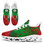 Custom Morocco 2026 World Cup Sneakers DIY Country Flag Running Shoes Lightweight Sport Shoes Gift for Football Fans Personalized Team Name and Logo FN003XD-F009086-4