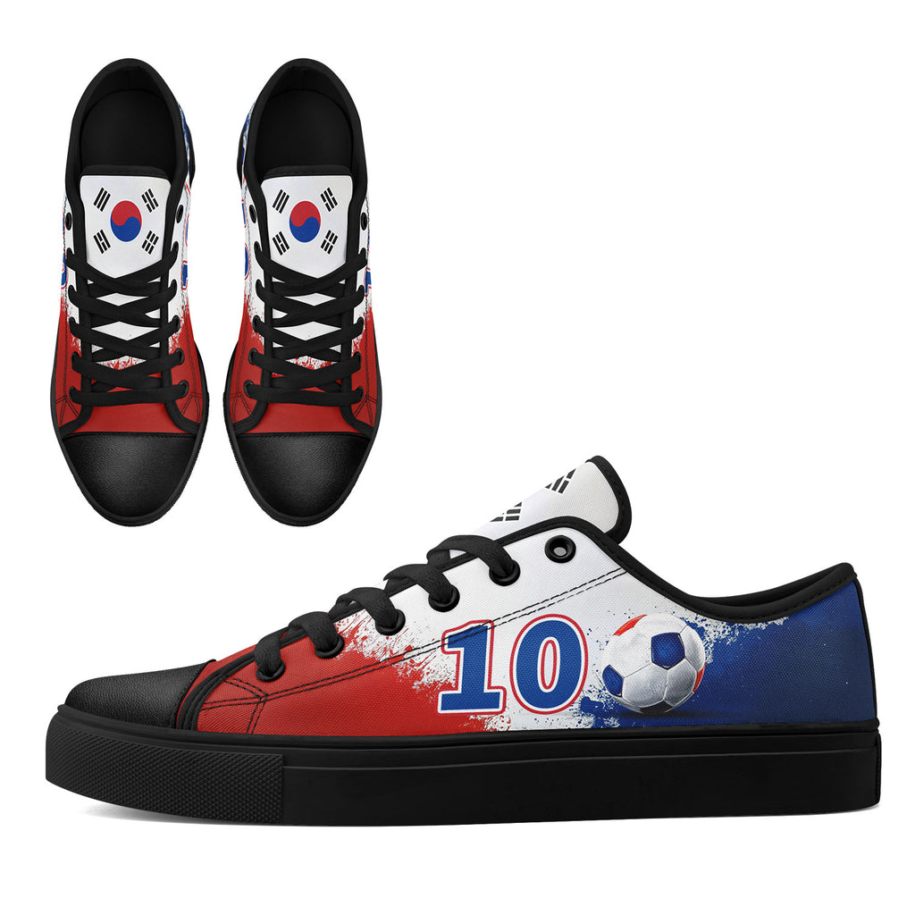 Custom South Korea 2026 World Cup Sneakers DIY Country Flag Running Shoes Lightweight Sport Shoes Gift for Football Fans Personalized Team Name and Logo FN027-F009081-4