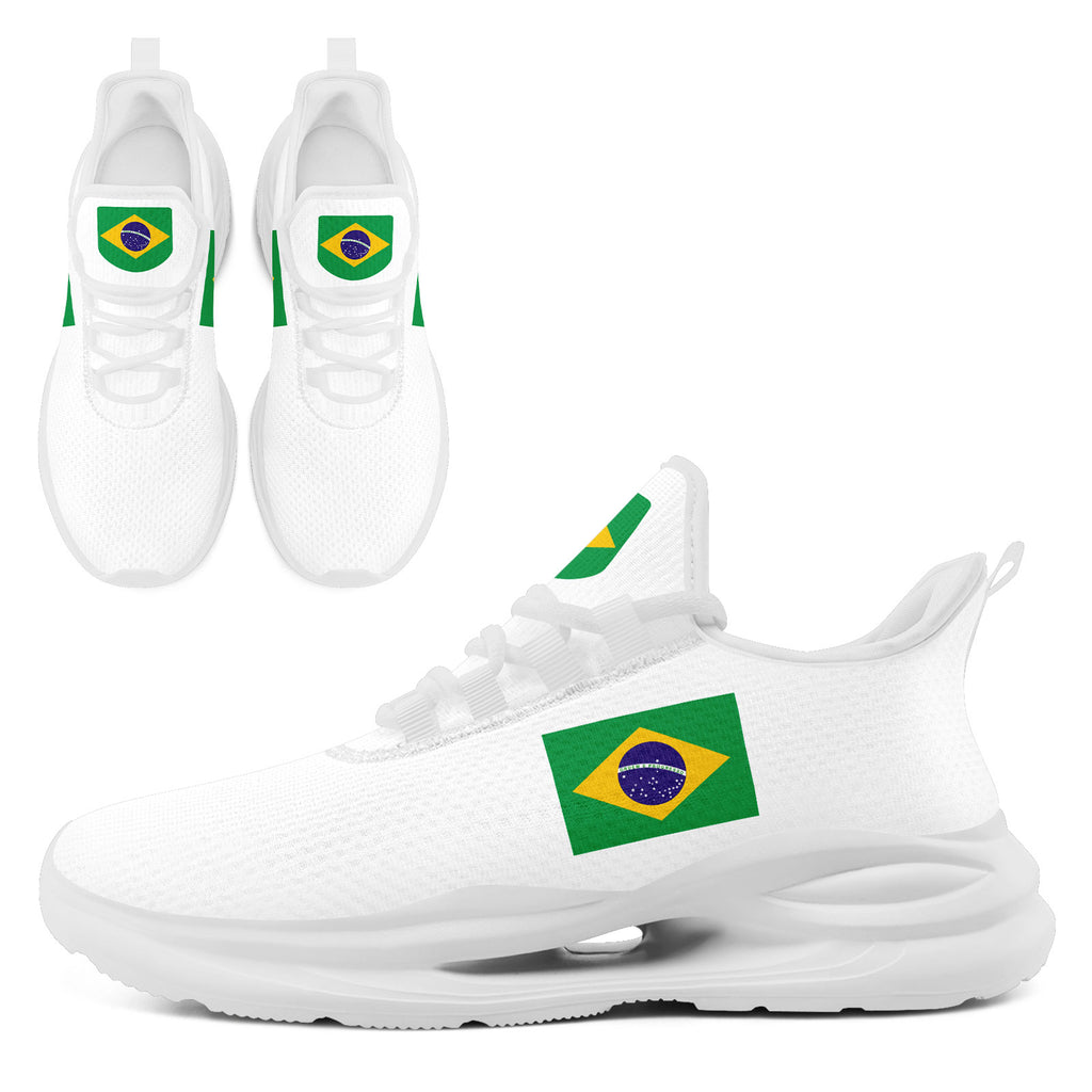 Custom 2026 World Cup Brazil Sneakers DIY Country Flag Running Shoes Lightweight Sport Shoes Gift for Football Fans Personalized Team Name and Logo FN079-F027049-3