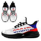 Custom Croatia 2026 World Cup Sneakers DIY Country Flag Running Shoes Lightweight Sport Shoes Gift for Football Fans Personalized Team Name and Logo FN079-F009105-1