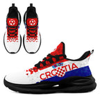 Custom Croatia 2026 World Cup Sneakers DIY Country Flag Running Shoes Lightweight Sport Shoes Gift for Football Fans Personalized Team Name and Logo FN079-F009105-5