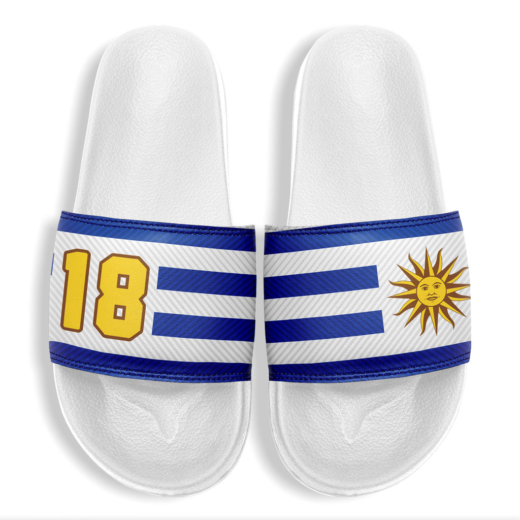 Custom Uruguay 2026 World Cup Sneakers DIY Country Flag Running Shoes Lightweight Sport Shoes Gift for Football Fans Personalized Team Name and Logo FN056-F009113-4