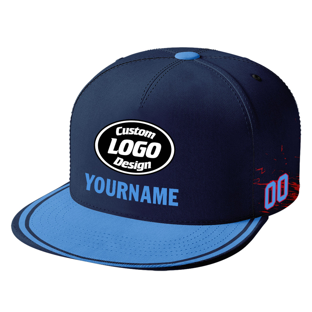 Custom Blue Tennessee Football Jersey and Hat Combo Offer Personalized Combo ZH-D020326-32