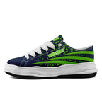 Custom Blue White Washington Football Jersey and Sports Shoes Combo Offer Personalized Combo ZH-D023031-27