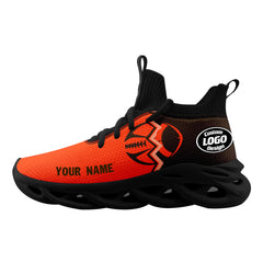 Custom Orange Brownish Red Ohio MaxSoul Shoes and Hat Combo Offer Personalized Combo ZH-D028017-20