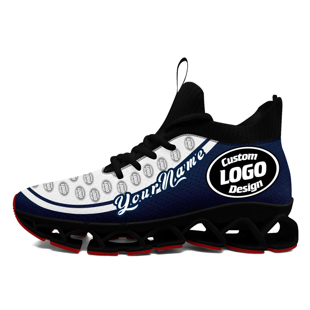 Custom Navy White Maxsoul Shoes Personalized Sneaker FN030XD-D020388-24