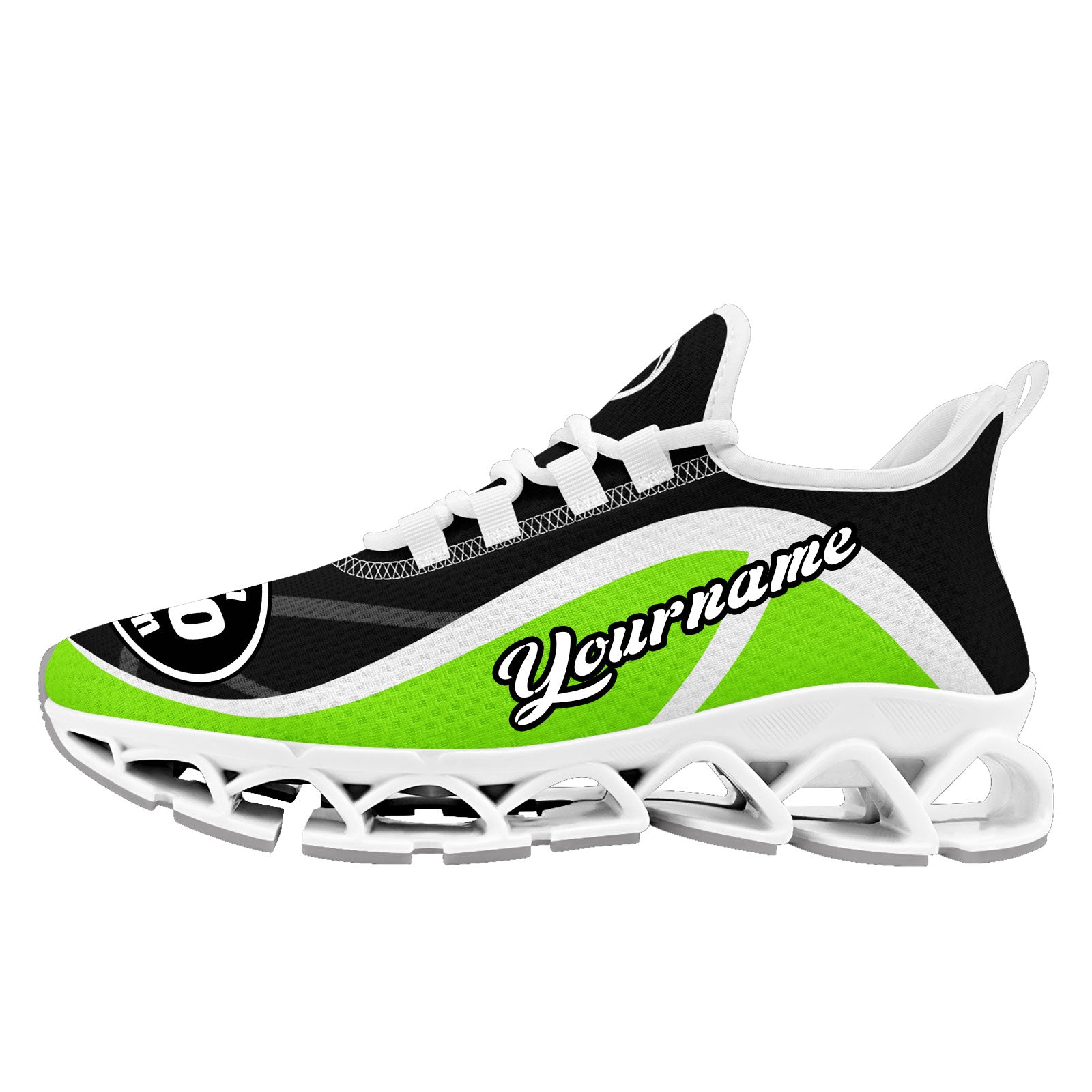 Custom Black Green Maxsoul Shoes Personalized Sneaker FN003XD-D020391-19