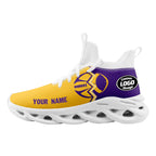 Custom Purple Yellow Minnesota MaxSoul Shoes and Hat Combo Offer Personalized Combo ZH-D028017-9