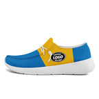Custom Yellow Blue Los Angeles Jacket and Sports Shoes Combo Offer Personalized Combo ZH-D020294-22