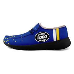 Custom Blue Yellow Los Angeles Shoes Personalized Sneaker FN042-D020279-15