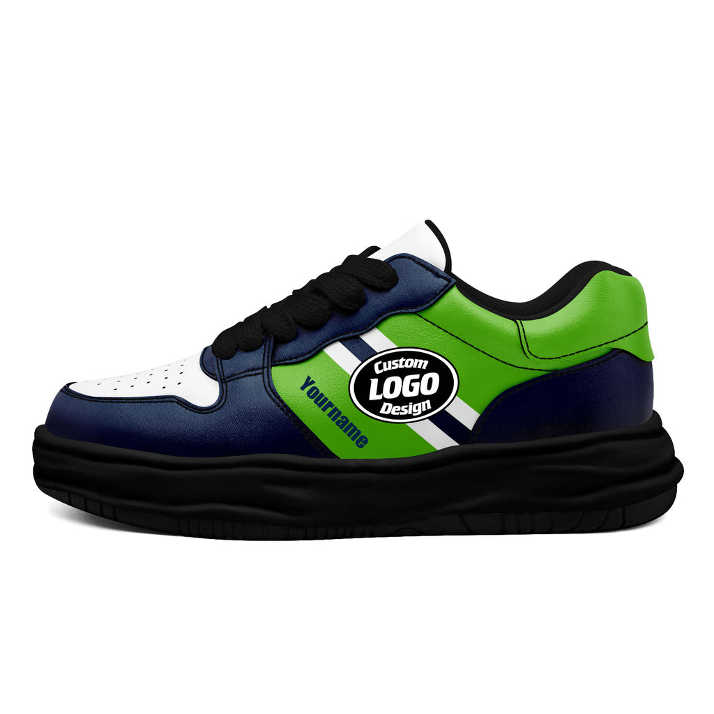 Custom Blue Green Seattle Shoes Personalized Sneaker FN032-D020389-27
