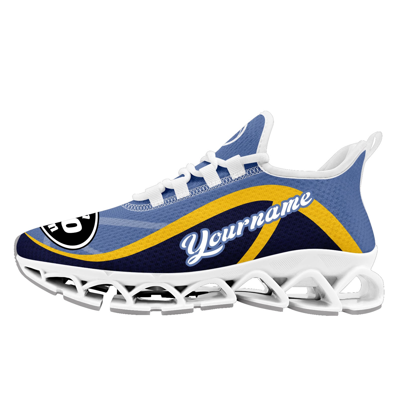 Custom Blue Yellow Maxsoul Shoes Personalized Sneaker FN003XD-D020391-11