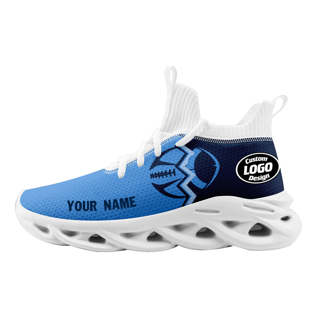 Custom Deep Blue Light Blue Tennessee MaxSoul Shoes and Hat Combo Offer Personalized Combo ZH-D028017-32