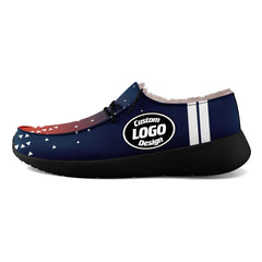 Custom Blue White Denver Shoes Personalized Sneaker FN042-D020279-10