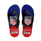 Custom United States 2026 World Cup Sneakers DIY Country Flag Running Shoes Lightweight Sport Shoes Gift for Football Fans Personalized Team Name and Logo FN058-F028041-2