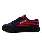 Custom Blue White Massachusetts Football Jersey and Sports Shoes Combo Offer Personalized Combo ZH-D023031-26